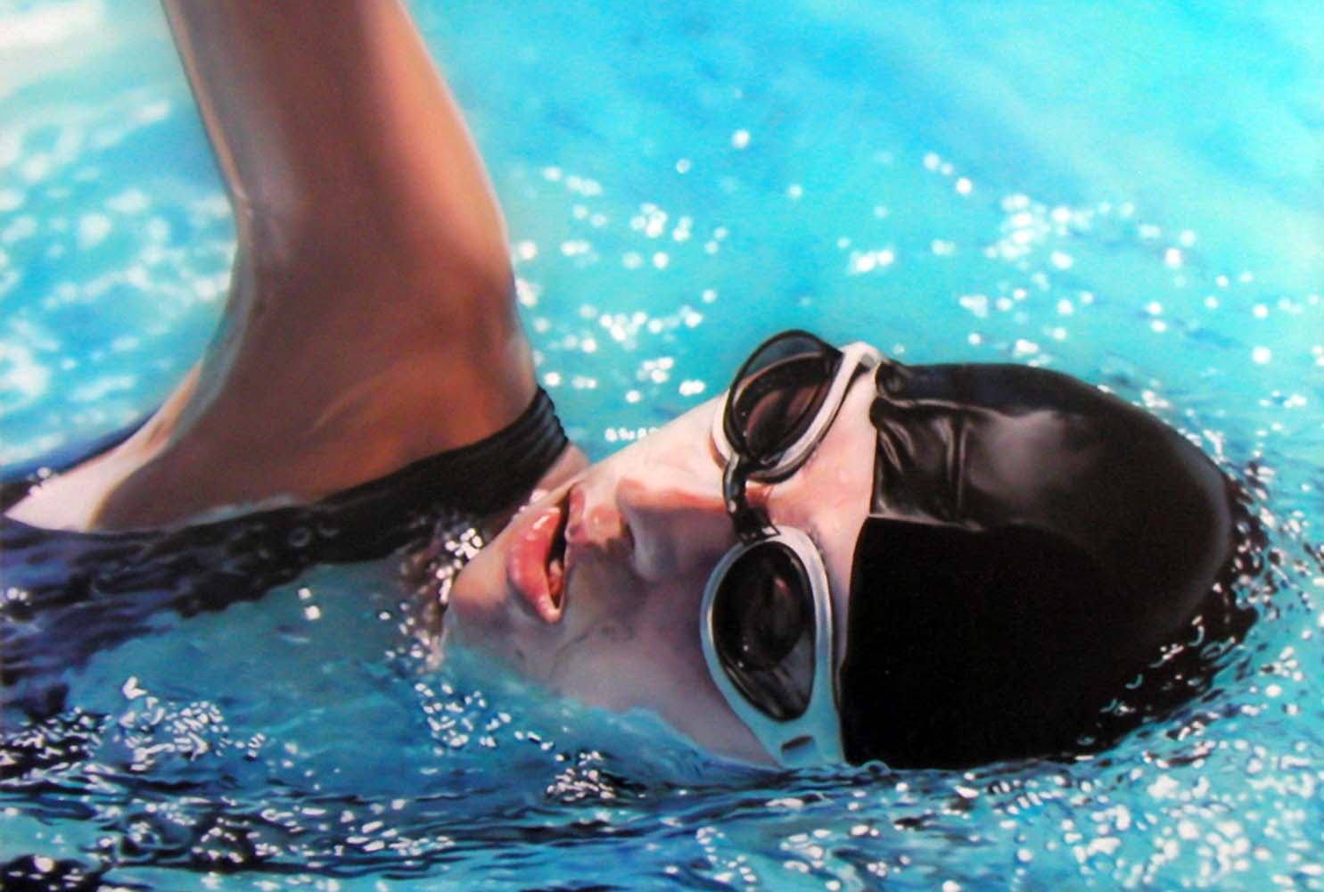 Susanne Wehmer pintura hiperrealista hyperrealistic painting hyperrealistische malerei hiperrealismo hyperrealism hyperrealismus oleo plexiglas